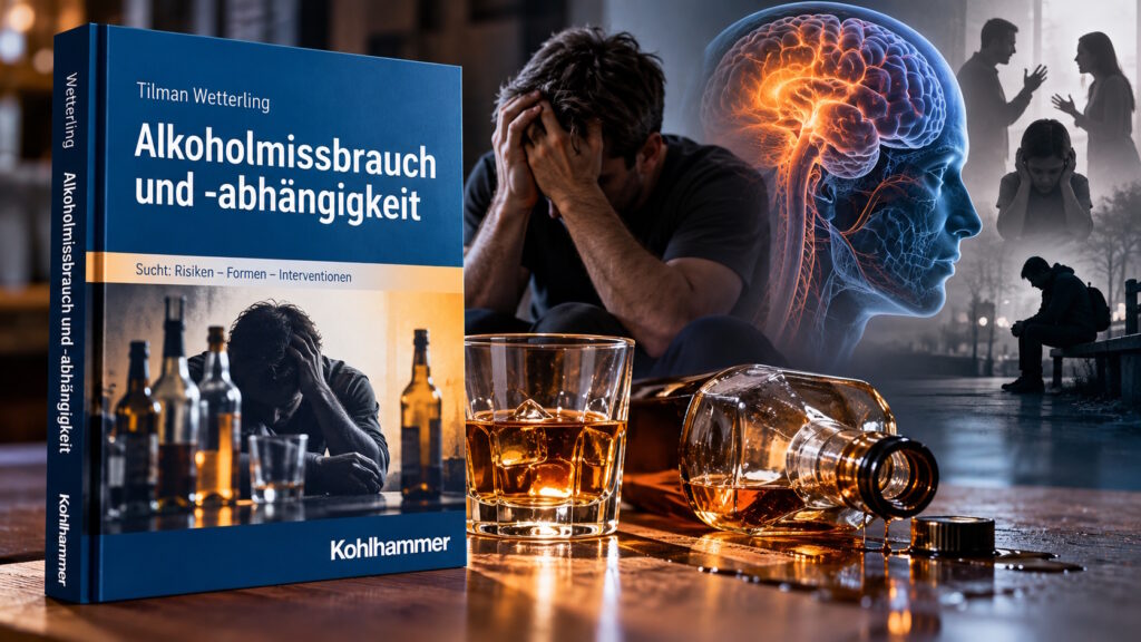 Ilustracja do artykułu: „Alkoholmissbrauch und -abhängigkeit“ von Tilman Wetterling – Wie Alkohol Gehirn, Psyche und Leben verändert