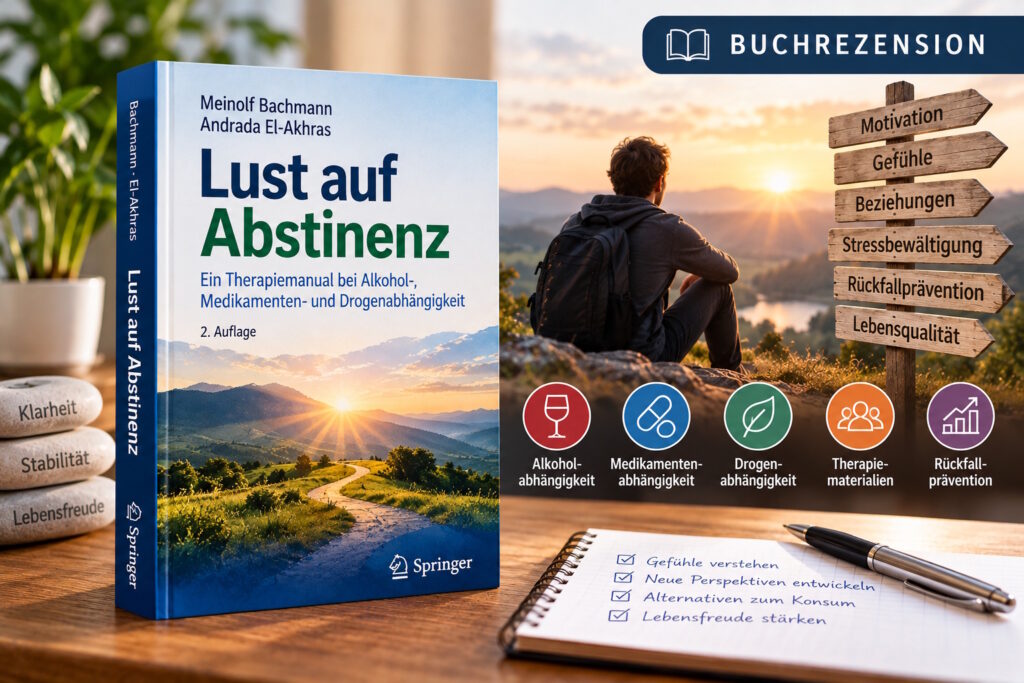 Ilustracja do artykułu: „Lust auf Abstinenz“ von Meinolf Bachmann und Andrada El-Akhras – Wie ein Leben ohne Sucht wieder Freude machen kann