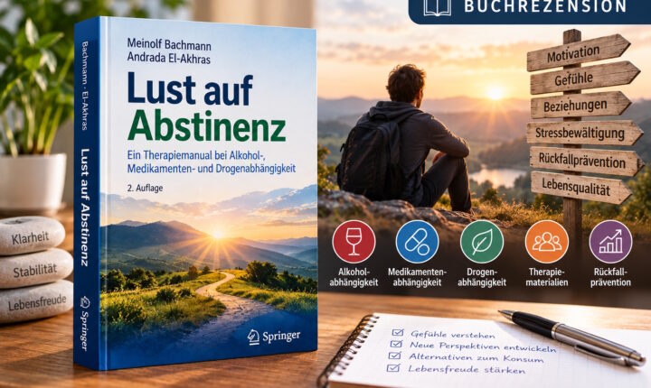 Artikelbild: „Lust auf Abstinenz“ von Meinolf Bachmann und Andrada El-Akhras – Wie ein Leben ohne Sucht wieder Freude machen kann