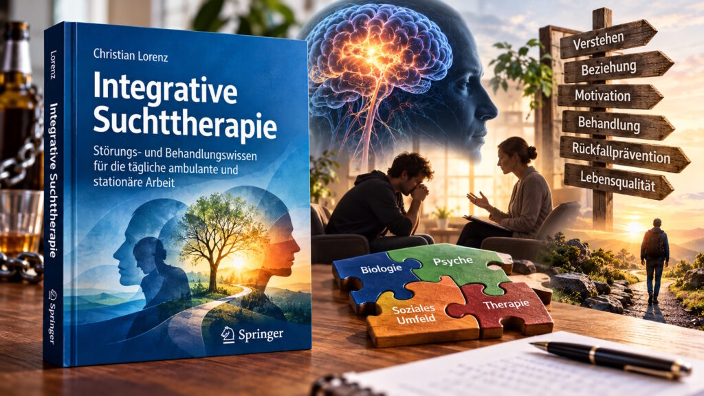 Ilustracja do artykułu: „Integrative Suchttherapie“ von Christian Lorenz – Warum erfolgreiche Suchtbehandlung den ganzen Menschen verstehen muss